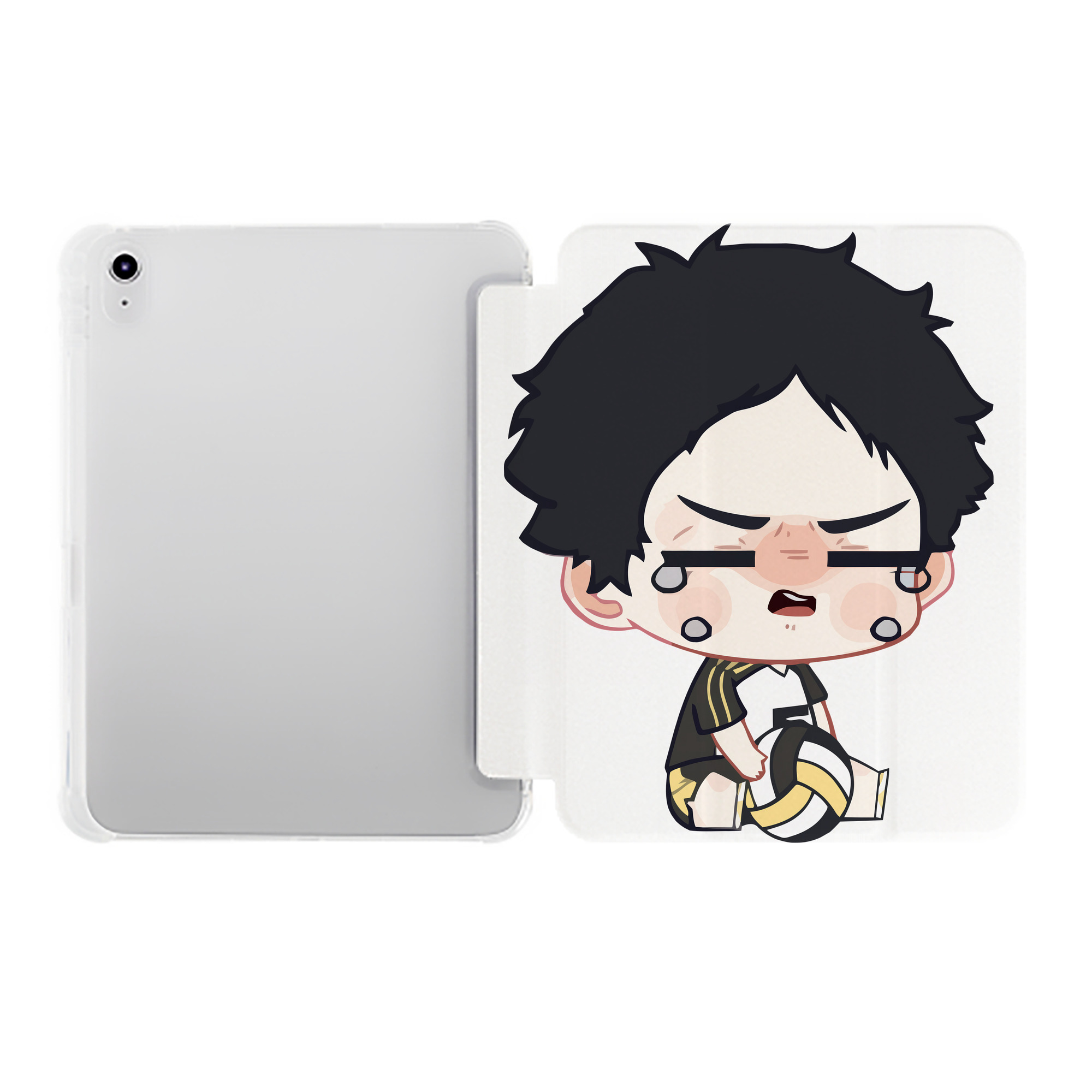 （画像用） ハイキュー!! Haikyu!! IPad ケース ペン収納付き 三つ折りスタンド PUレザー×シリコン 対応機種9.5/10.5/10.9インチ